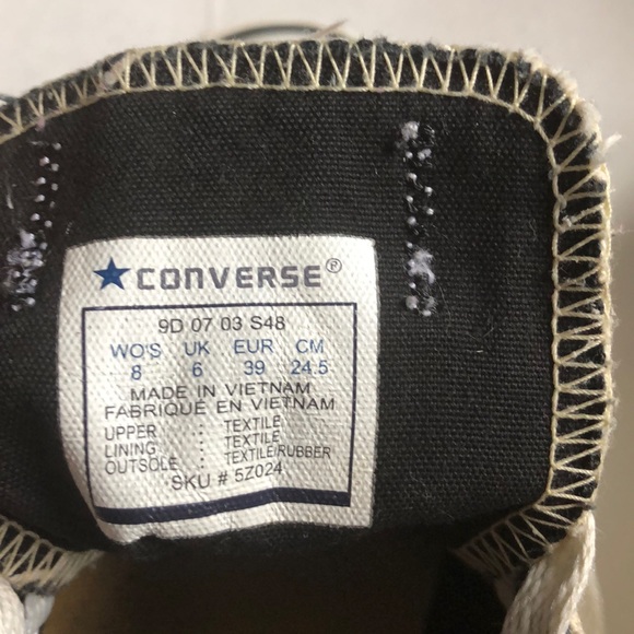 Converse All Star lady bug flower print 6Y** - Picture 8 of 8